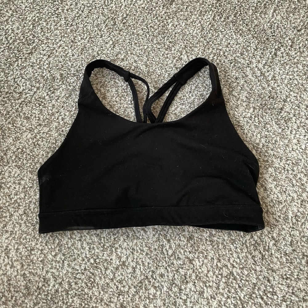 Black go dry sports bra
